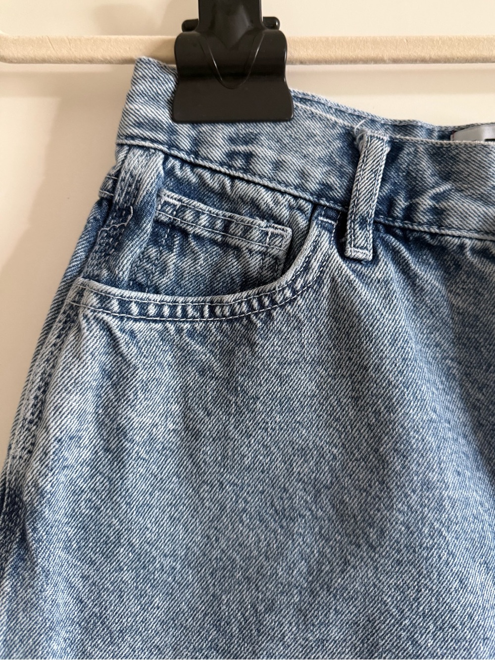 BDG Denim High Waisted Button-Fly Carpenter Skate Shorts - Picture 2 of 11
